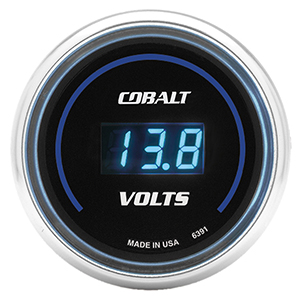AutoMeter 6391 Cobalt Digital 2-1/16" Voltmeter Gauge, 8-18V