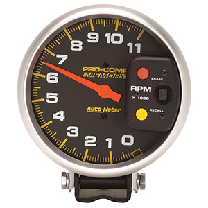AutoMeter 6811 Pro-Comp 5" Pedestal Tachometer with Peak Memory, 0-11,000  RPM Electrical