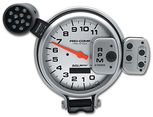 AutoMeter 6834 Ultra-Lite 5" Pro-Stock Pedestal Tachometer Gauge with Super Lite & Peak Memory, 0-11,000  RPM Electrical