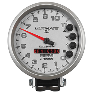 AutoMeter 6895 Ultimate 5" Air-Core Pedestal Tachometer Gauge, 0-11,000  RPM, Silver Electric