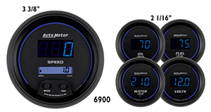 AutoMeter 6900 Cobalt Digital 3-3/8" & 2-1/16" 5pc Gauge Kit