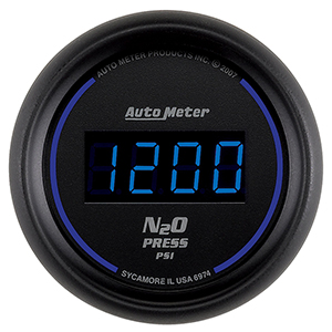 AutoMeter 6974 Cobalt Digital 2-1/16" Nitrous Pressure Gauge, 0-1600 PSI