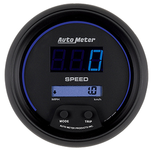 AutoMeter 6988 Cobalt Digital 3-3/8" Speedometer Gauge, 0-260 MPH / 0-260 KM/H