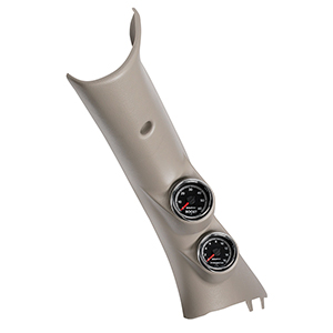 AutoMeter 7082 Gen4 Dodge Factory Match Dual Pillar Gauge Kit, 0-60 PSI / 0-1600 f, 2010-12 Dodge Ram