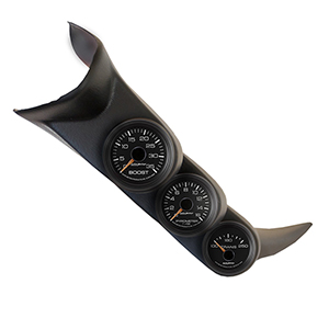 AutoMeter 7088 GM Factory Match Triple A-Pillar Gauge Kit with Speaker, 100-250 F / 0-35 PSI / 0-1600 F, 2001-06 Chevy Duramax