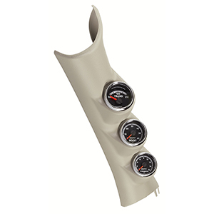 AutoMeter 7089 Gen4 Dodge Factory Match Triple Pillar Gauge Kit, 100-250 f / 0-60 PSI / 0-1600 f, 10-12 Dodge Ram