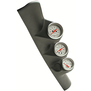 AutoMeter 7095 Ultra-Lite 3 Gauge A-Pillar Kit, 1998-02 Ram 2500/3500 , 100-250 F / 0-60 PSI / 0-1600 F