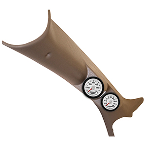 AutoMeter 7096 Gen3 Dodge Factory Match Dual Pillar Gauge Kit, 0-60 PSI / 0-1600 f, 2003-09 Dodge Ram