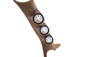AutoMeter 7099 Gen3 Dodge Factory Match Triple Pillar Gauge Kit, 100-250 f / 0-60 PSI / 0-1600 f, 03-09 Dodge Ram