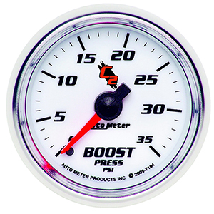 AutoMeter 7104 C2 2-1/16" Boost Gauge, 0-35 PSI Mechanical