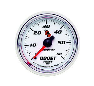 AutoMeter 7105 C2 2-1/16" Boost Gauge, 0-60 PSI Mechanical