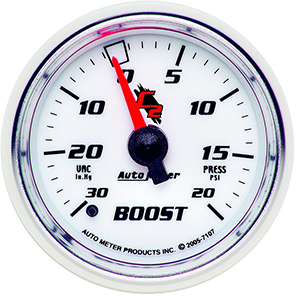 AutoMeter 7107 C2 2-1/16" Boost/Vacuum Gauge, 30in HG / 20 PSI Mechanical