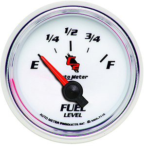 AutoMeter 7116 C2 2-1/16" Air-Core Fuel Level Gauge, 240-33 Ohms Electrical
