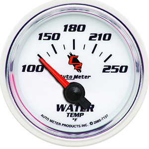 AutoMeter 7137 C2 2-1/16" Water Temperature Gauge, 100-250 f Electrical
