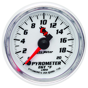 AutoMeter 7145 C2 2-1/16" Digital Stepper Motor Pyrometer Gauge, 0-2000 f Electrical