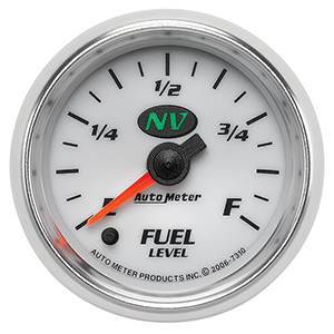 AutoMeter 7310 NV 2-1/16" Digital Stepper Motor Fuel Level Gauge, Programmable 0-280 Ohms Electric