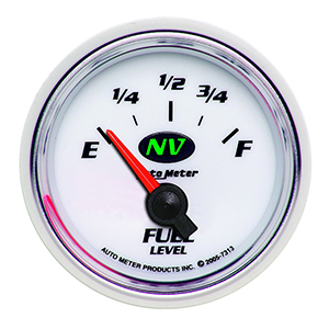 AutoMeter 7313 NV 2-1/16" Air-Core Fuel Level Gauge, 0-90 Ohms Electric