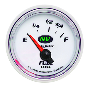 AutoMeter 7315 NV 2-1/16" Air-Core Fuel Level Gauge, 73-10 Ohms Electric
