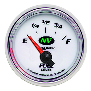 AutoMeter 7316 NV 2-1/16" Air-Core Fuel Level Gauge, 240-33 Ohms Electric