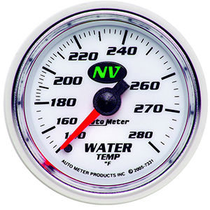 AutoMeter 7331 NV 2-1/16" Water Temperature Gauge, 140-280 F Mechanical