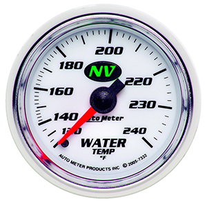 AutoMeter 7332 NV 2-1/16" Water Temperature Gauge, 120-240 F Mechanical