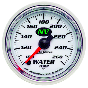 AutoMeter 7355 NV 2-1/16" Digital Stepper Motor Water Temperature Gauge, 100-260 F Electric