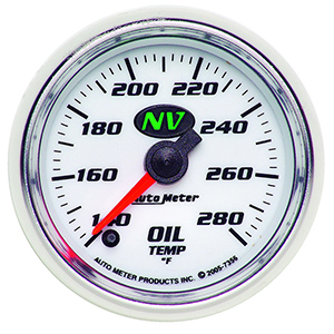 AutoMeter 7356 NV 2-1/16" Digital Stepper Motor Oil Temperature Gauge, 140-280 F Electric