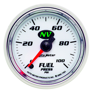 AutoMeter 7363 NV 2-1/16" Digital Stepper Motor Fuel Pressure Gauge, 0-100 PSI Electric