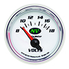 AutoMeter 7392 NV 2-1/16" Air-Core Voltmeter Gauge, 8-18V Electric