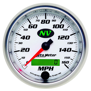 AutoMeter 7488 NV 3-3/8" Air-Core Speedometer Gauge, 0-160 MPH Electric