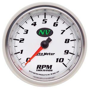 AutoMeter 7497 NV 3-3/8" Air-Core In-Dash Tachometer Gauge, 0-10,000  RPM Electric