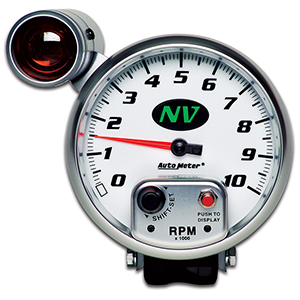 AutoMeter 7499 NV 5" Air-Core Pedestal Tachometer Gauge, 0-10,000  RPM Electric