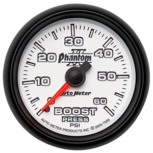 AutoMeter 7505 Phantom II 2-1/16" Boost Gauge, 0-60 PSI Mechanical