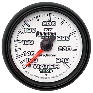 AutoMeter 7532 Phantom II 2-1/16" Water Temperature Gauge, 120-240 F Mechanical