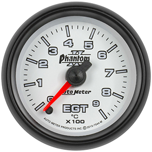 AutoMeter 7544-M Phantom II 2-1/16" Pyrometer Gauge, 0-900 C Electrical