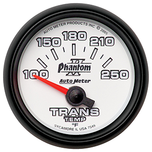 AutoMeter 7549 Phantom II 2-1/16" Transmission Temperature Gauge, 100-250 F Electrical