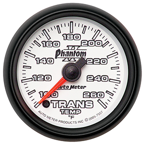 AutoMeter 7557 Phantom II 2-1/16" Transmission Temperature Gauge, 100-260 F Electrical