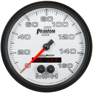 AutoMeter 7581 Phantom II 5" GPS Speedometer Gauge, 0-160 MPH Electrical