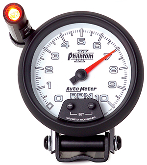 AutoMeter 7590 Phantom II 3-3/4" Pedestal Tachometer Gauge, 0-10,000  RPM Electrical