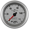 AutoMeter 7711 Ultra-Lite II 2-5/8" Fuel Pressure Gauge, 0-15 PSI  Mechanical