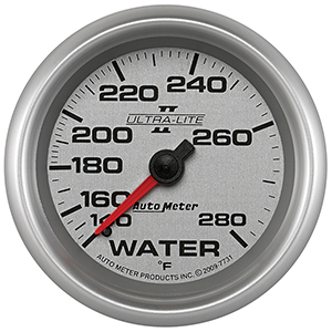 AutoMeter 7731 Ultra-Lite II 2-5/8" Water Temperature Gauge, 140-280 F  Mechanical