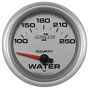 AutoMeter 7737 Ultra-Lite II 2-5/8" Water Temperature Gauge, 100-250 F  Electrical