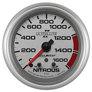 AutoMeter 7774 Ultra-Lite II 2-5/8" Nitrous Pressure Gauge, 0-1600 PSI  Electrical
