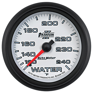 AutoMeter 7832 Phantom II 2-5/8" Water Temperature Gauge, 120-240 F Mechanical