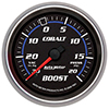AutoMeter 7901 Cobalt Mechanical 2-5/8" Boost/Vacuum Gauge, 30in HG/20 PSI