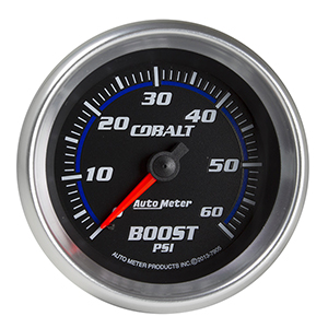 AutoMeter 7905 Cobalt Mechanical 2-5/8" Boost Gauge, 0-60 PSI