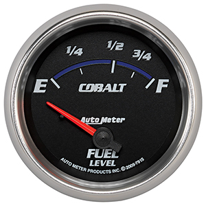 AutoMeter 7915 Cobalt Electric 2-5/8" Air-Core Fuel Level Gauge, 73-10 Ohms