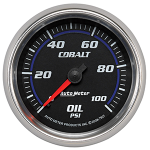 AutoMeter 7921 Cobalt Mechanical 2-5/8" Oil Pressure Gauge, 0-100 PSI