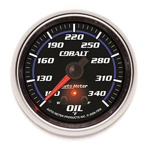 AutoMeter 7956 Cobalt Electric 2-5/8" Digital Stepper Motor Oil Temperature Gauge, 100-340 f