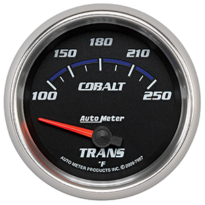 AutoMeter 7957 Cobalt Electric 2-5/8" Air-Core Transmission Temperature Gauge, 100-250 f